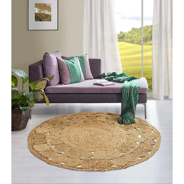 Bay Isle Home Mineo Handmade Hand Braided Jute Beige Rug Wayfair Canada